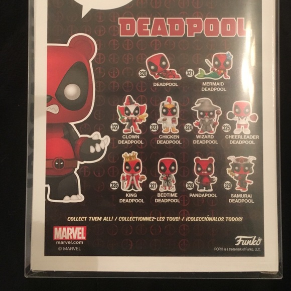 Pandapool Deadpool funko pop. NIB + pop protector - Picture 5 of 7